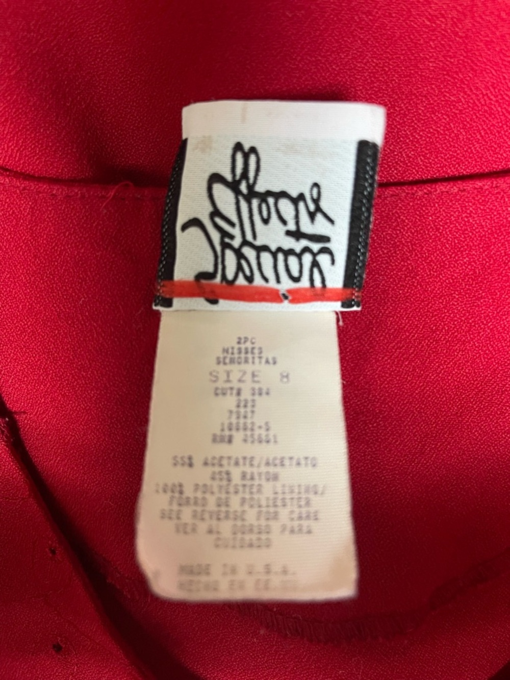 Red Embroidered Button-Front Blouse - Picture 6 of 8